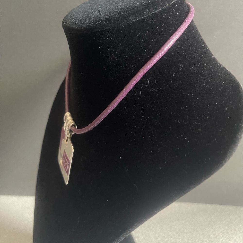 Purple & Grey Rope Necklace - Picture 2 of 9